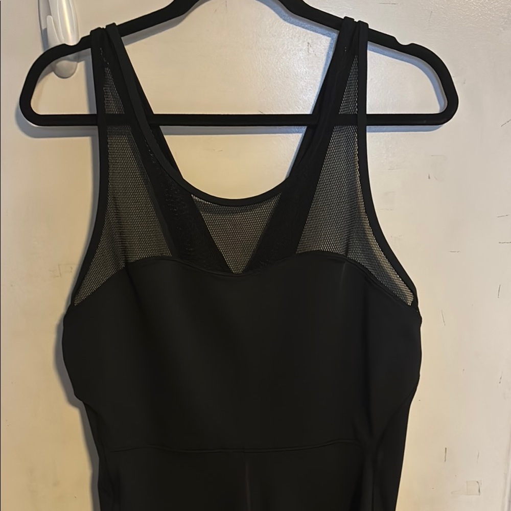 Black Mesh Jumpsuit